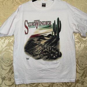 Vintage Harley-Davidson White Sidewinder Snake Graphic Tee